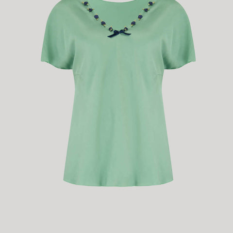 The Embellished Bias Top