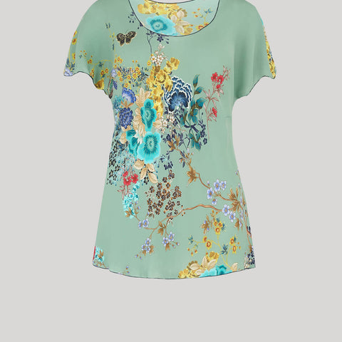 The Printed Bias Top