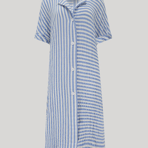 The Flip Collar Shirt Dress Variation