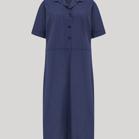 The Flip Collar Shirt Dress