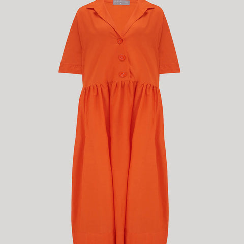 The Flip Collar Shirt Dress