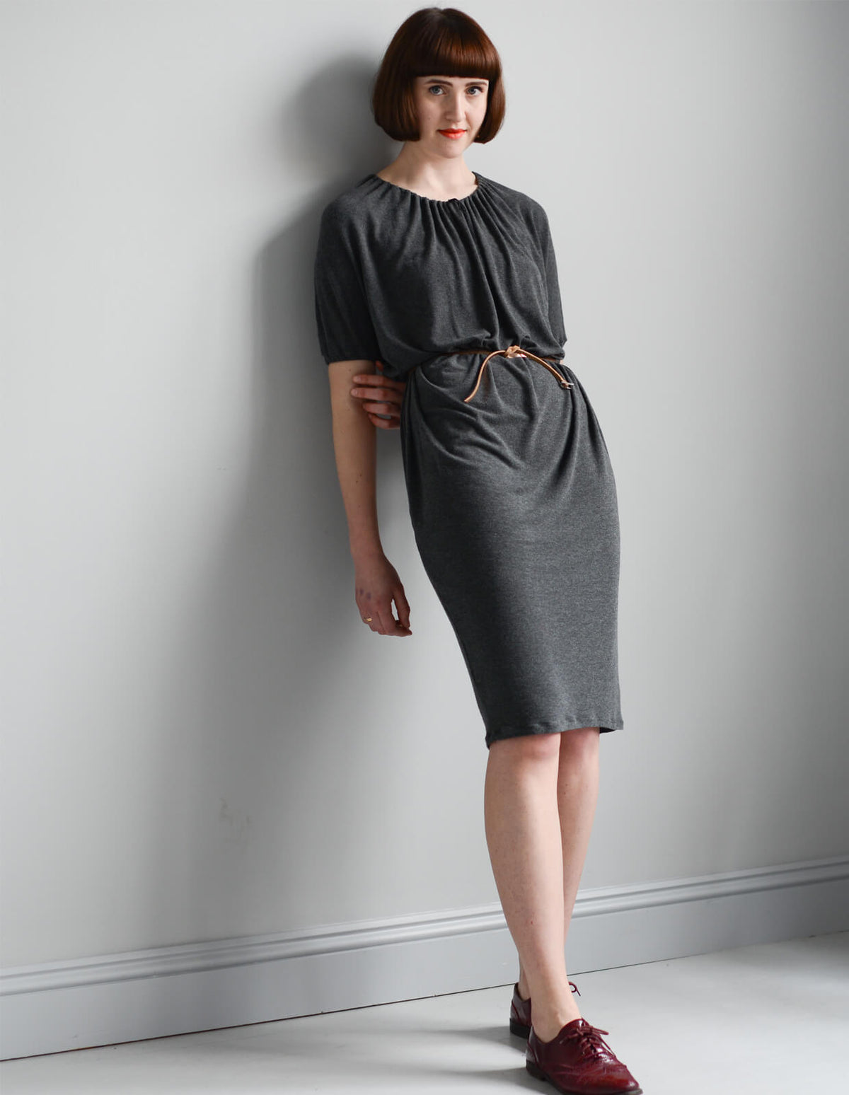 Drawstring Neck The Drawstring-neck Dress and Top